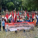 Desak Usut Febrie Adryansah, Massa Serikat Pemuda Kerakyatan Geruduk Gedung Merah Putih